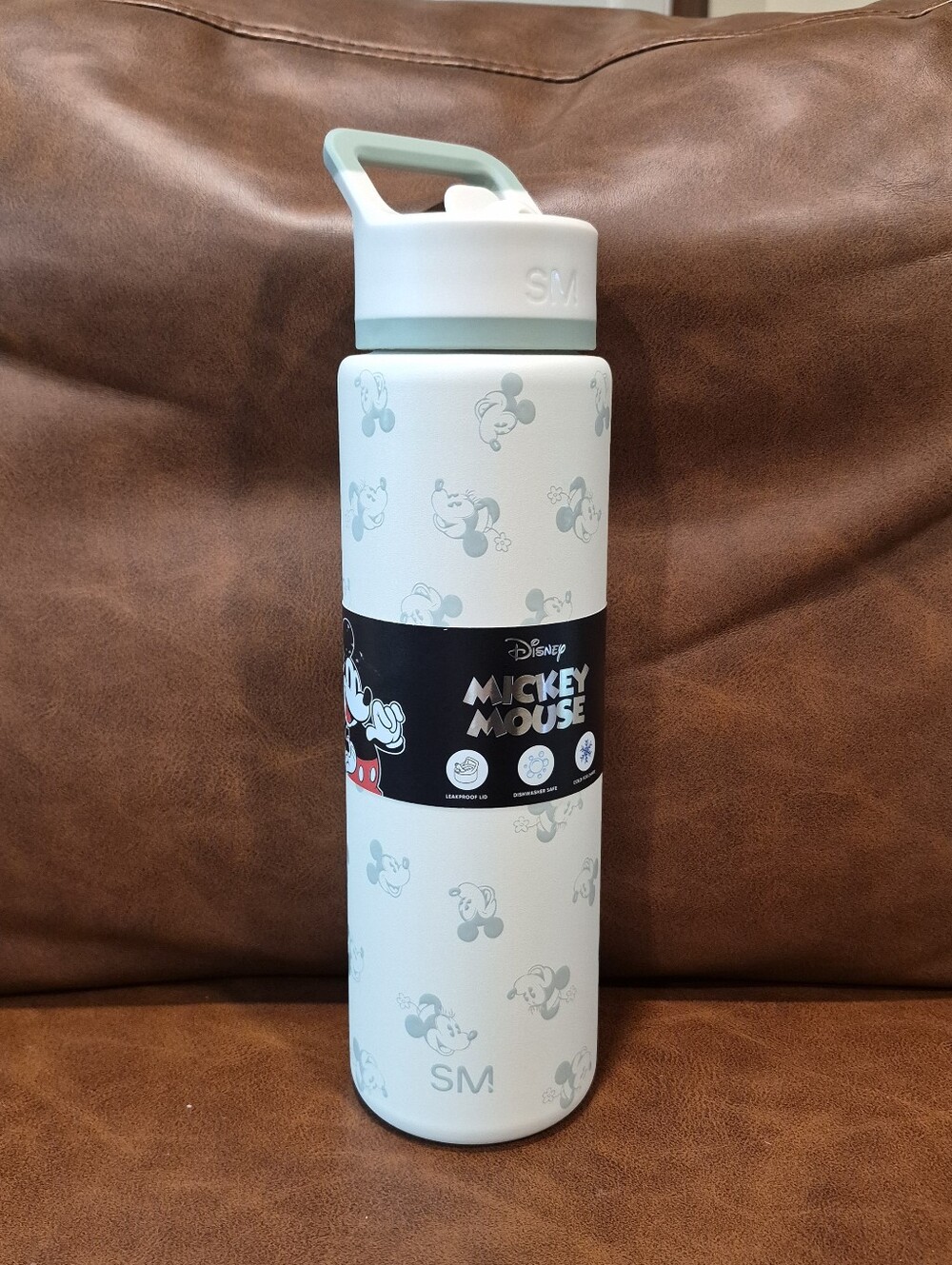 Disney Mickey Mouse Simple Modern Stainless Steel Bottle 30oz Leakproof NEW